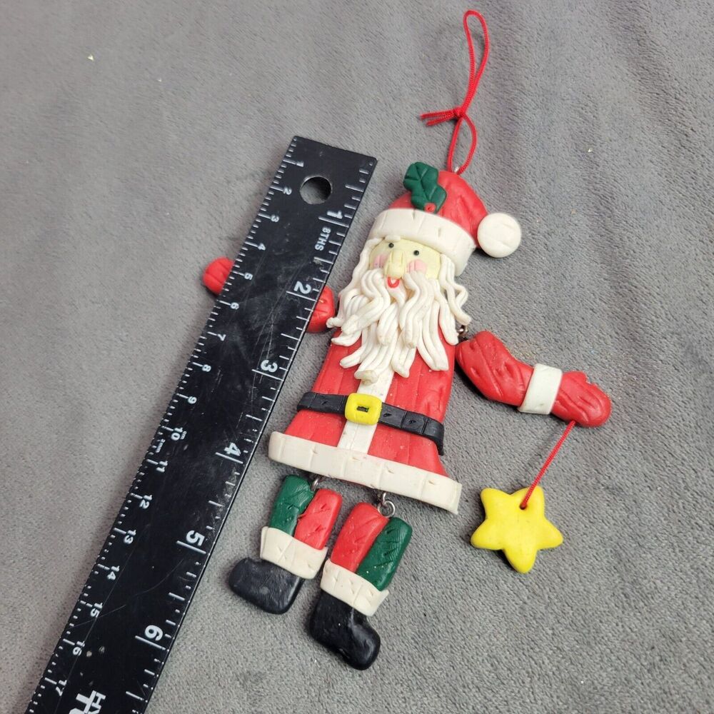 Vintage Santa Claus Ornament With Movable Arms‎ & Legs - Picture 2 of 5